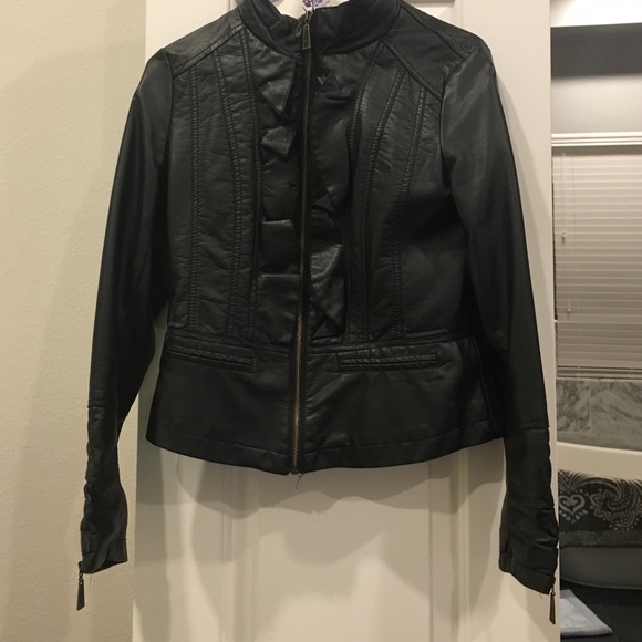 Faux leather jacket