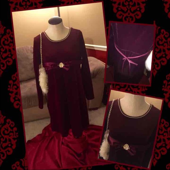 💰Vintage Rose Cottage Heirloom Dress Size 14🎄
