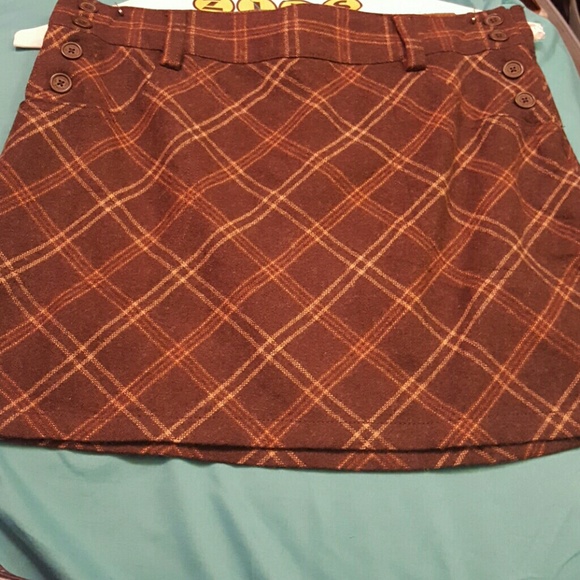 Free People mini wool skirt