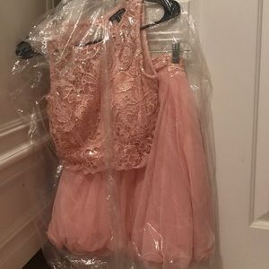 Wedding two piece dress