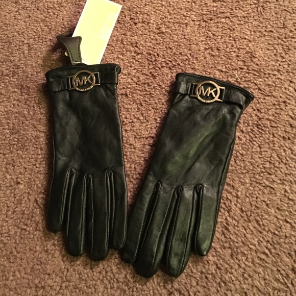 Michael Kors Leather Gloves