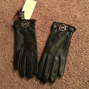 Michael Kors Leather Gloves