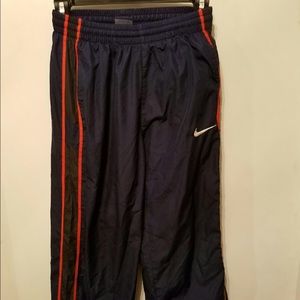 Navy with Orange Stripe Nike Track Pants Boy's