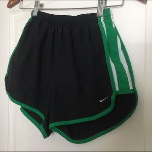 Black and Green Nike Tempos XS