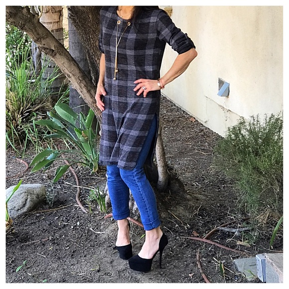 🆕 made in Italy plaid tunic dress - Picture 3 of 7
