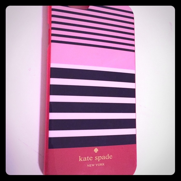 Authentic Kate Spade Blue Stripes iPhone 6 case