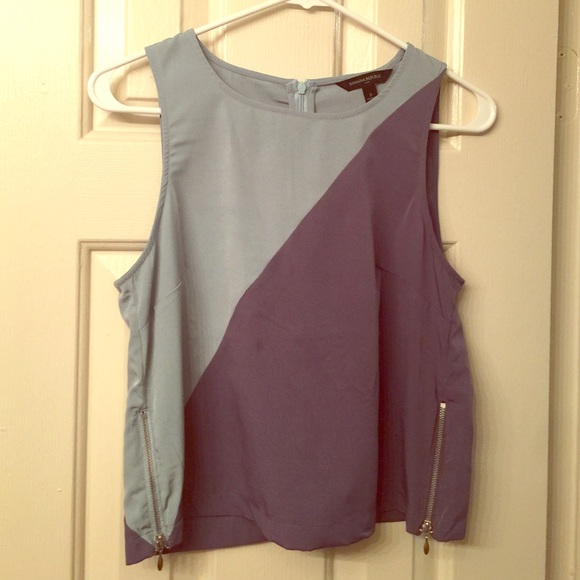 Color block crop top