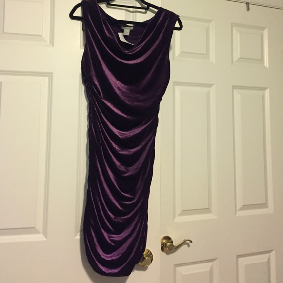 Beautiful purple velvet dress