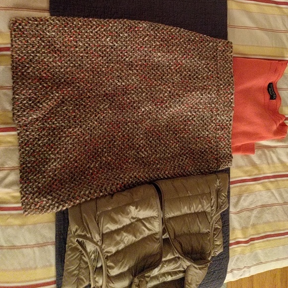 Coral tweed pencil skirt Michelle Obama