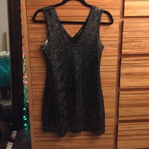 Sequin NYE mini dress