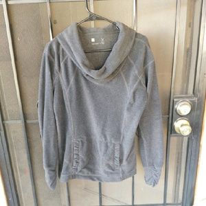 Fleece cowlneck sweatshirt