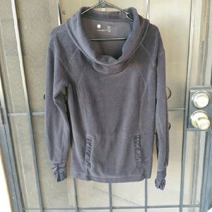 Fleece cowlneck sweatshirt