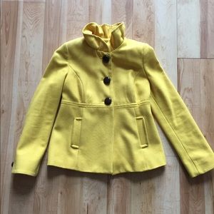 Yellow old navy pea coat