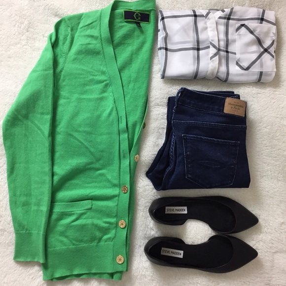 C. Wonder Sweaters - C. Wonder Green Cardigan