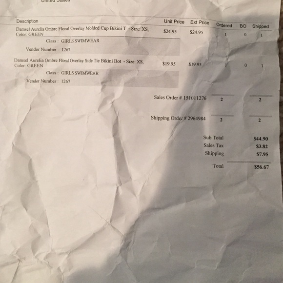 Damsel Ombré Floral Bikini - Picture 4 of 4