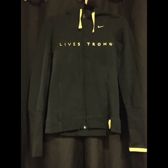 Nike Livestrong Dri Fit Zip Front Fitness Hoodie