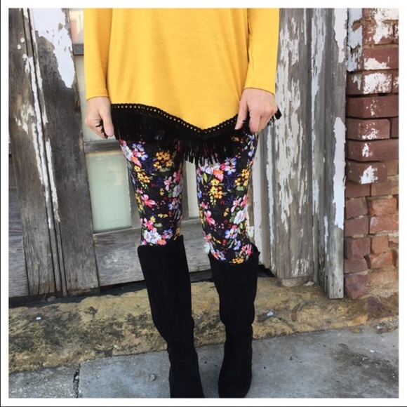 Infinity Raine Pants - Super soft luxury floral leggings pant jeggings