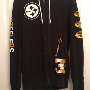 PINK NFL Steelers Hoodie Size L