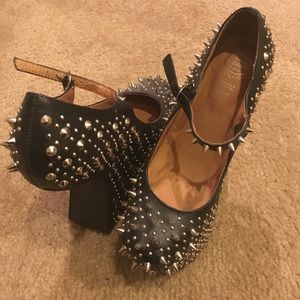 Jeffery Campbell Spiked Heelless Shoes