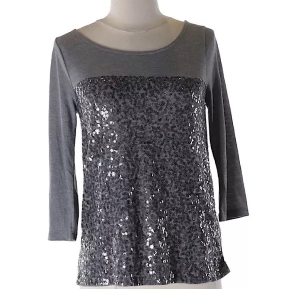 Jcrew Ladies Scoop Neckline Embellished Top. XS