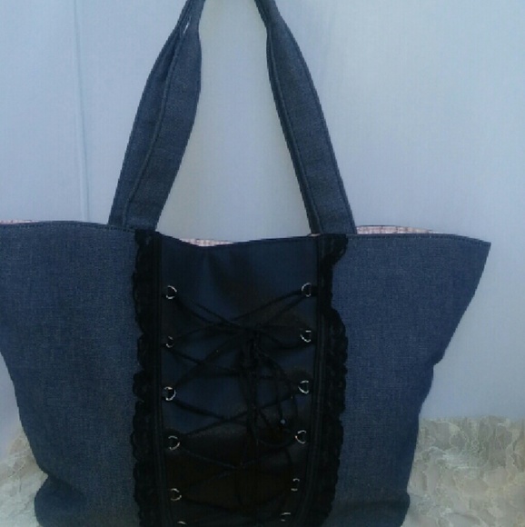 VICTORIA'S SECRET  Denim Medium tote.VERY SEXY.