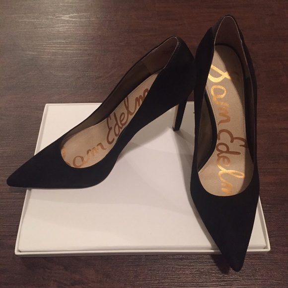 Sam Edelman suede black Dea pumps size 9