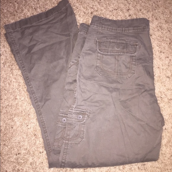 Faded Glory Pants & Jumpsuits Dark Greyishbrown Khaki Pants Poshmark