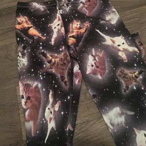 Galaxy cat leggings