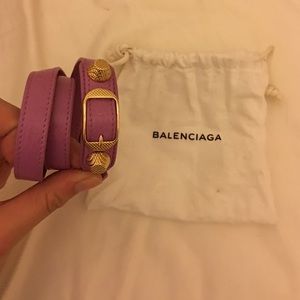 Balenciaga Giant Gold Triple Tour Wrap Bracelet