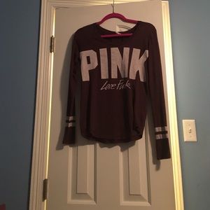 Maroon Victoria's Secret Tee