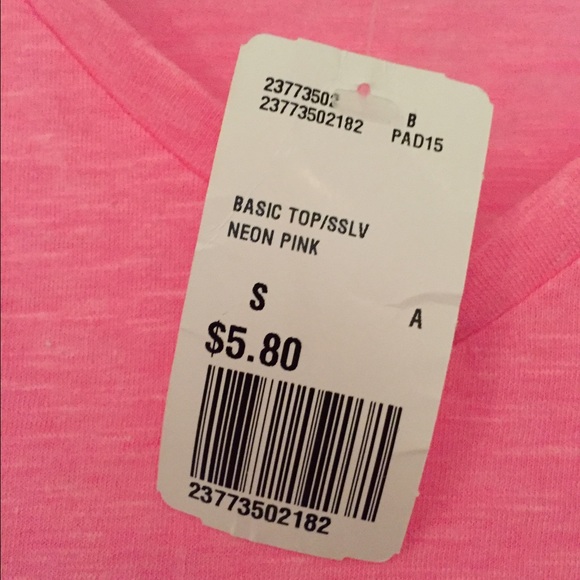 Pink V-neck Tee - Picture 3 of 3