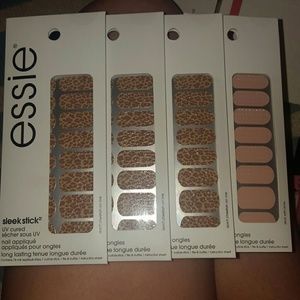 essie nail Sleek , cheetah, pink, textured, NWT!