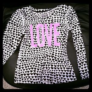 NWT Girls long sleeve bling tee