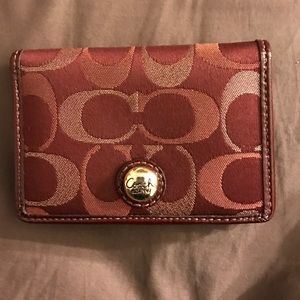 Coach wallet. Thin for small purses.