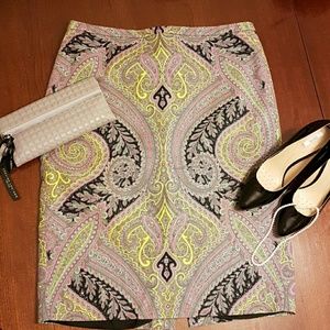 Paisley J Crew Skirt