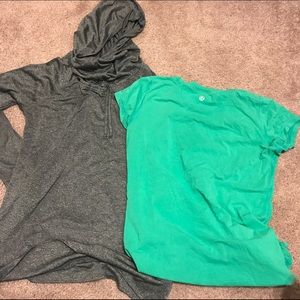 Lululemon t shirt and Champion Long Sleeve