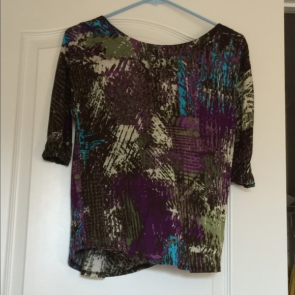 Multicolor open back top