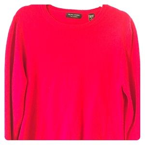 Red cashmere sweater