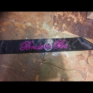 Bride to be sash