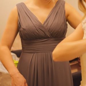 Bill Levkoff bridesmaids dress, Pewter