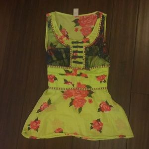 Free People flower printed top