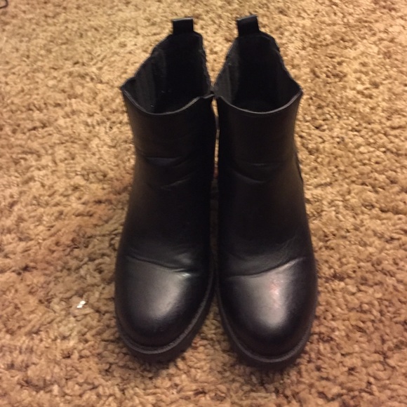 Cathy Jean black bootie with mini heel