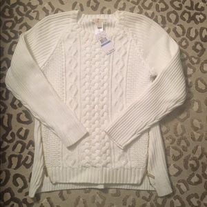 Michael Kors Zip-Detail Sweater NWT