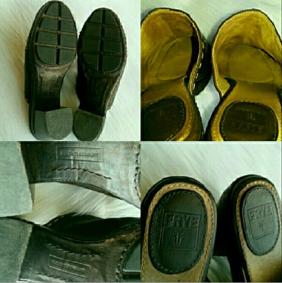 Make An Offer! FRYE Candy Pickstitch Leather Mules - Picture 4 of 4