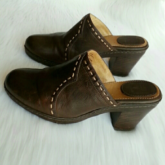Make An Offer! FRYE Candy Pickstitch Leather Mules - Picture 2 of 4