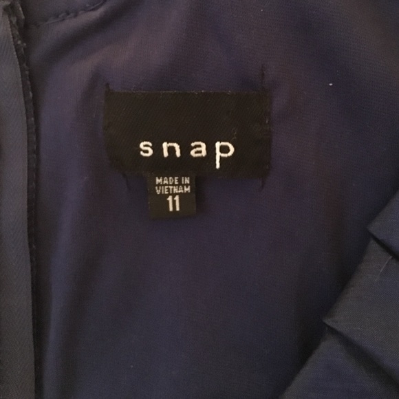 Blue one shoulder dress - Picture 4 of 4