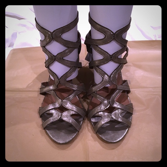 Torrid Distressed Metallic Wedge Heels