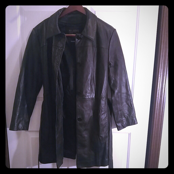 🌼Closout Special🌼 WILSONS LEATHER BLACK COAT L