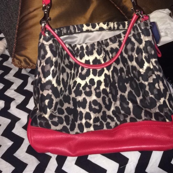 Coach Handbags - Coach leopard bag!