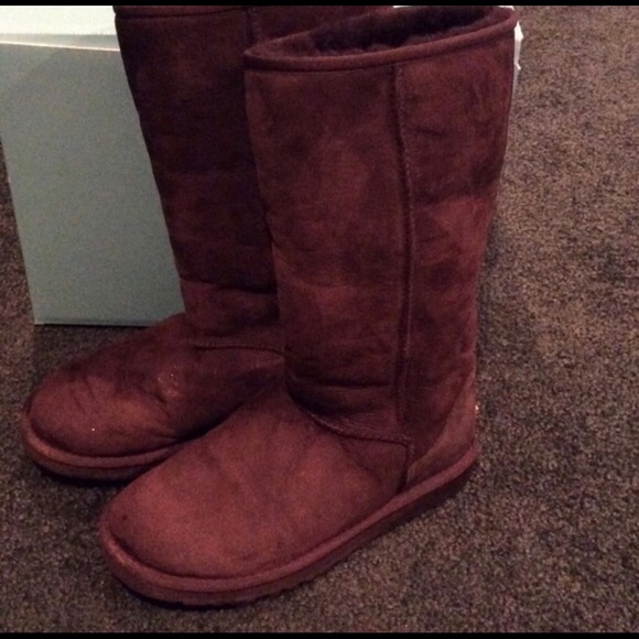 Chocolate brown tall UGG boots